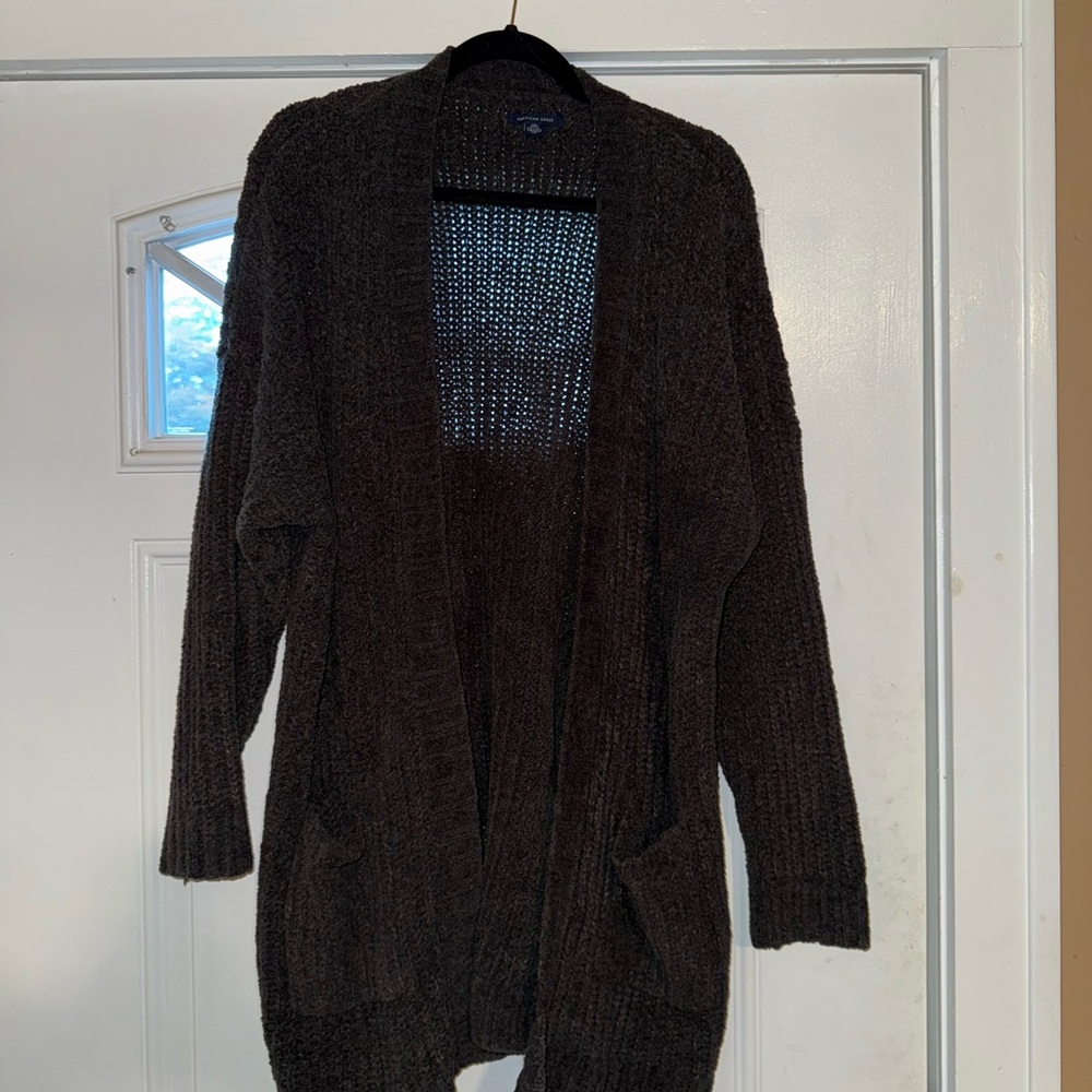 American Eagle Outfitters Dark Brown Cardigan